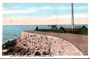 Connecticut Bridgeport Sea Side Spanish Cannon 1914