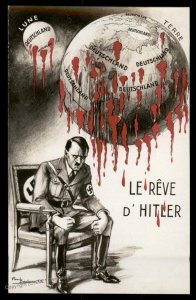 France ca1940 Anti-Nazi Anti-Hitler Germany Patriotic RPPC Card 99828