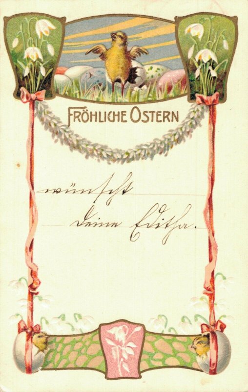 Happy Easter - Chicks Embossed Fröhliche Ostern 04.57