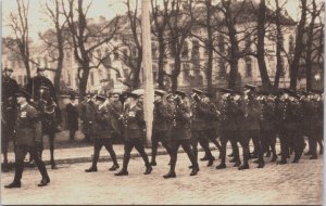 Brussels Funeral King Albert Army 1934 Vintage Postcard C138