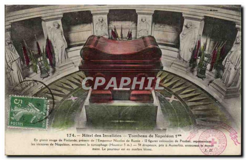 Paris Old Postcard Invalides Napoleon's Tomb