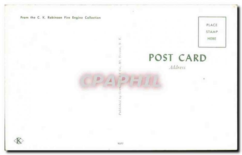 Postcard Modern Robinson Collection Fire engine Fire Engine