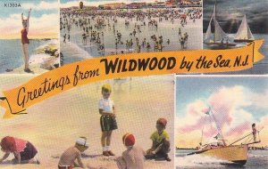 Postcard Greetings from Wildwood by the Sea NJ