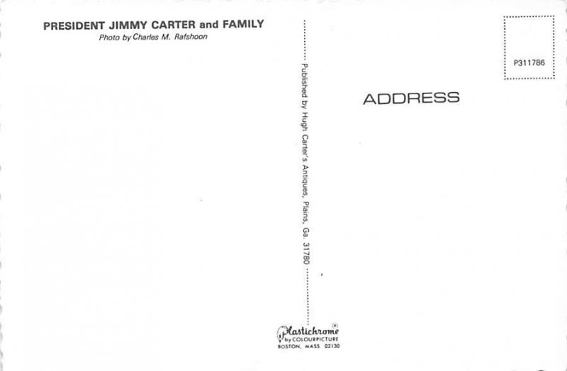 President Jimmy Carter & Family Unused 