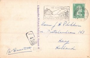 L009 Germany 1929 Freiburg Breisgau Mit Postauto vintage postcard RPPC