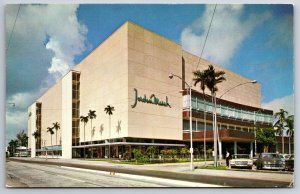 Miami Florida~Jordan Marsh Store Street View @ Biscayne Blvd~Vintage Postcard