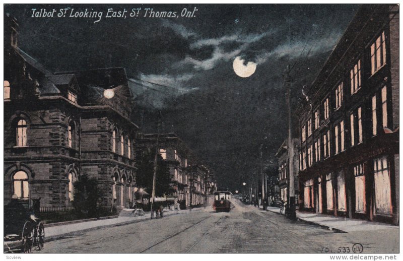 ST. THOMAS , Ontario , Canada , PU-1910 ; Talbot Street , looking East , at n...