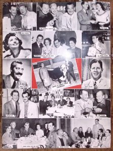 1940s OSCAR'S RESTAURANT MENU VANCOUVER B.C. MANY CELEBRITIES ON COVER  W75