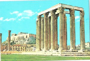 Temple of Olympius Zeus Athens Greece 1960s Postcard