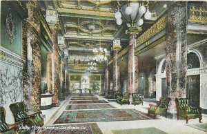 Postcard C-1910 California Los Angeles Lobby Hotel Alexandria CA24-4614