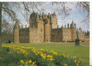 Scotland Postcard - Glamis Castle - Angus - Exterior View in Spring - Ref 12904A