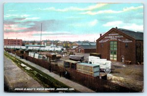CT Barnum Bailey Circus Quarters Bridgeport Connecticut Postcard