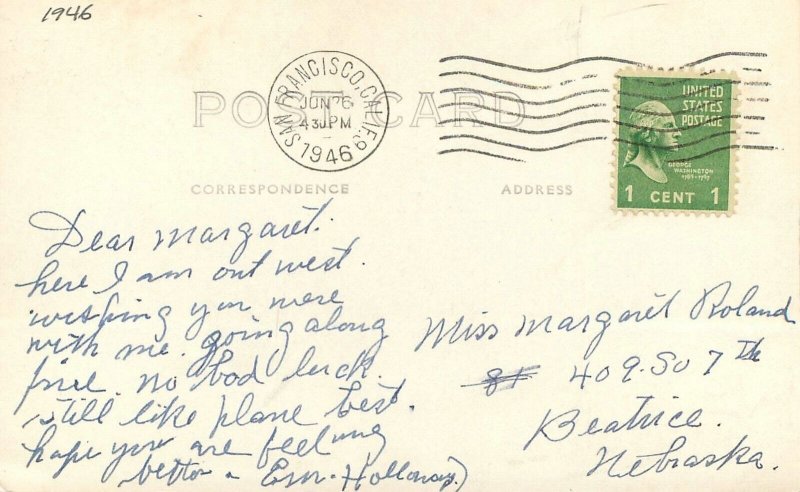 Postcard RPPC Nevada Elko Highway 1946 23-5741