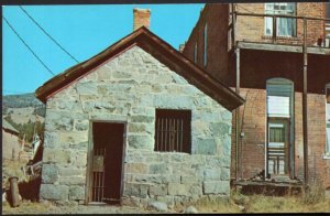 Montana BASIN Early Day Mining Camp Old Jail almost 100 years old - Chrome