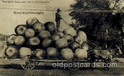 Iowa Apples, Exaggeration 1911 light corner wear close to grade 2, postal use...