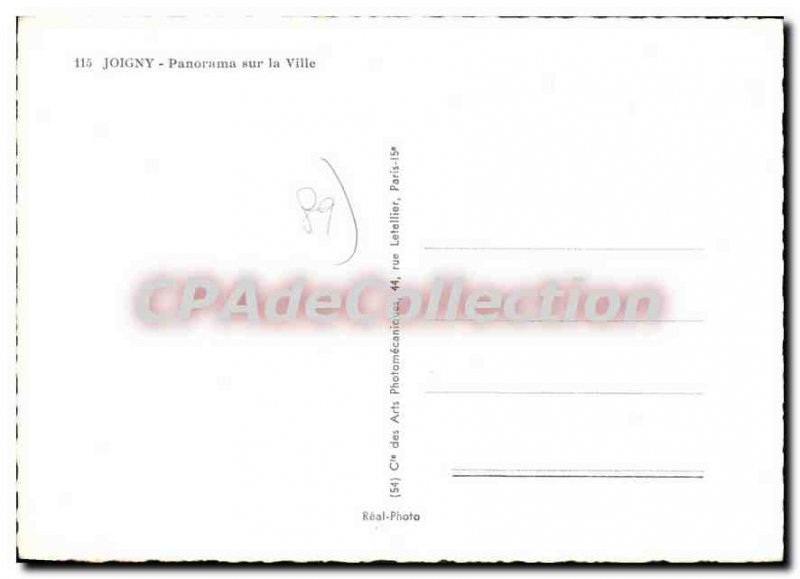 Modern Postcard Joigny Panorama City