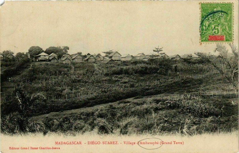 CPA AK Diego Suarez- Village d'Ambavaybe MADAGASCAR (830005)