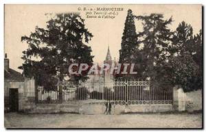 Postcard Old Marmoutier near Tours the abbey Entree