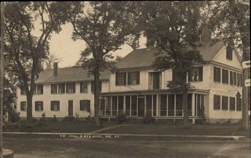 Fryeburg Maine ME Ye Inn Eastern Illus Real Photo RPPC c1910 Postcard