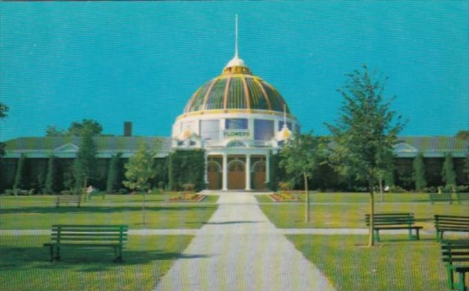 Canada Toronto Flowers Exhibit Building At Canadian National Exhibition