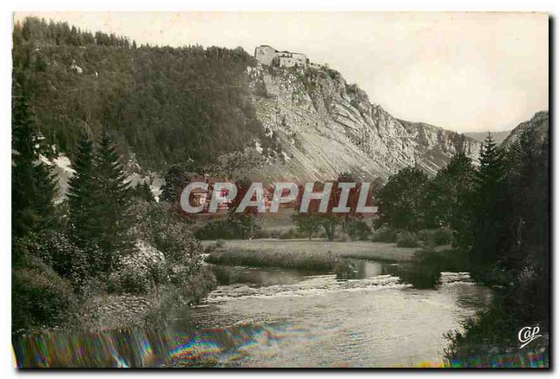 Old Postcard surroundings Pontarlier Fort Larmont and the Doubs