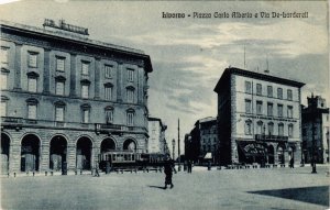 CPA LIVORNO Piazza Carlo Alberto e Via De-barderell. ITALY (467896)