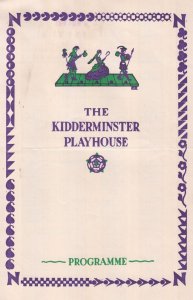 Kidderminster Playhouse Die Fledermaus Opera Vintage Theatre Programme