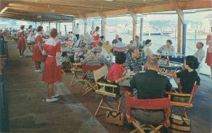 Cape Cod Massachusetts Thompson Brothers Clam Bar Vintage Chrome Postcard