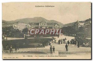 Old Postcard Art Collection The Nice Casno and Palm Gardens
