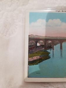 Antique Postcard, High Bridge, Harlem River and Speedway, New York