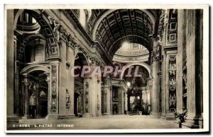 Old Postcard Roma S Pierto Interno