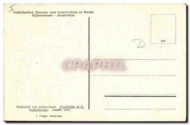 Old Postcard Rijksmuseum Amsterdam