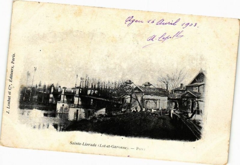 CPA Ste-LIVRADE-Pont (264028)