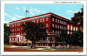 Y.M.C.A. Building Sioux Falls South Dakota SD Building Trees Postcard