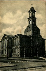 City Hall Camden New Jersey NJ UNP Unused 1910s DB Postcard Q15