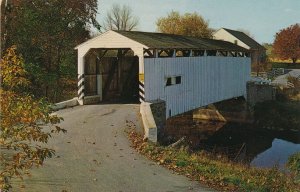 Kellers Mill Covered Bridge at Calico Creek near Akron & Ephrata PA Pennsylvania