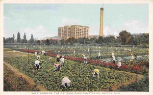 Boys Garden National Cash Register Dayton Ohio 1910c Phostint postcard