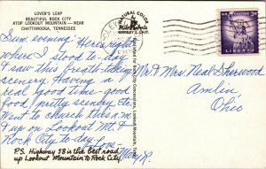 Vtg Lovers Leap Rock City Lookout Mountain Chattanooga Tennessee TN Postcard