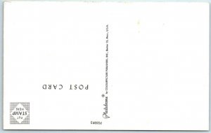 Illustrated Map Postcard ST. LAWRENCE SEAWAY, CANADA  Great Graphics ca 1960s