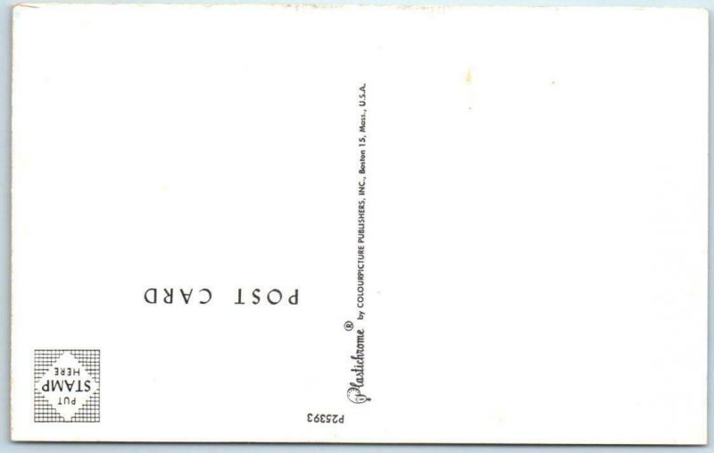 Illustrated Map Postcard ST. LAWRENCE SEAWAY, CANADA  Great Graphics ca 1960s