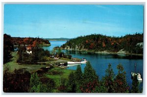 c1950's One of Many Scenic Harbors in New Brunswick Canada Vintage Postcard 