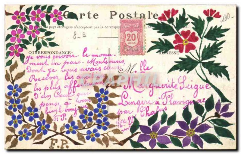 Postcard Old Paris Montsouris Park L & # 39Observatoire Stunning decor back F...