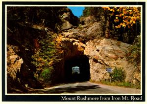 SD - Black Hills. Tunnel on Iron Mountain Road