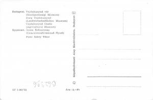 B62396 Budapest Vajdahunyad castle  hungary