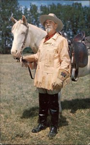 North Platte Nebraska NE Buffalo Bill Cowboy Reenactment Vintage Postcard