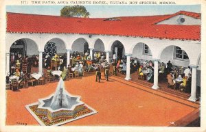 Tijuana Baja California Mexico patio Agua Caliente Hotel antique pc BB1567