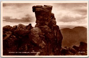 1920's Summit Of The Cobbler Arrochar Scotland Real Photo RPPC Posted Postcard