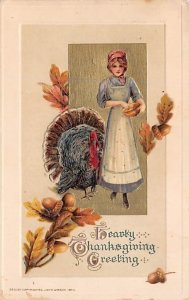 Artist Samuel Schmucker Vintage Thanksgiving Postcard