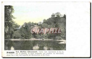 Old Postcard Paris Buttes Chaumont