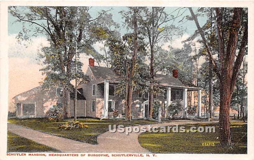 Schuyler Mansion Headquarters of Burgoyne Schuylerville, New York NY